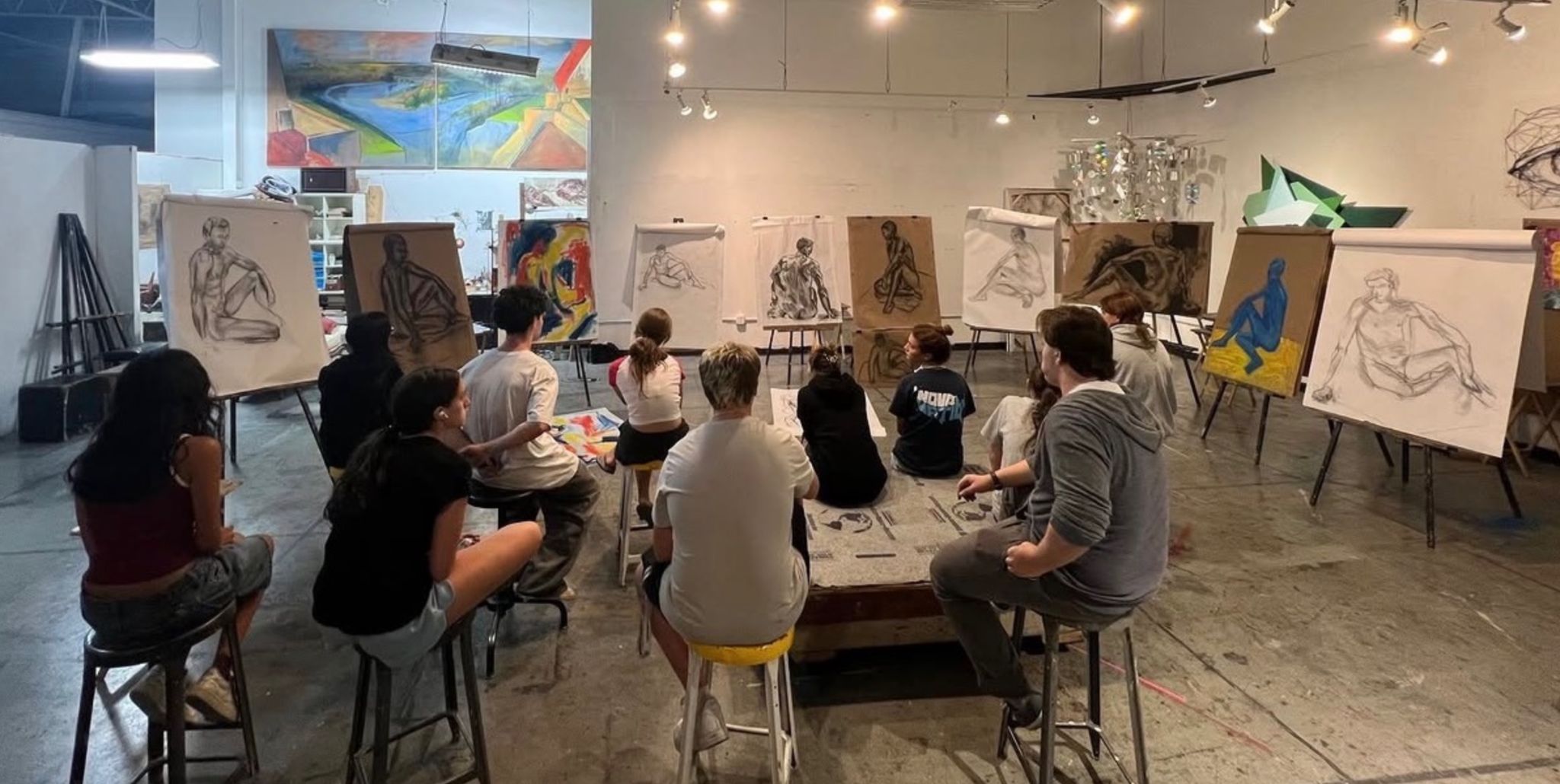Inside the Huntington Fine Arts studio — 3