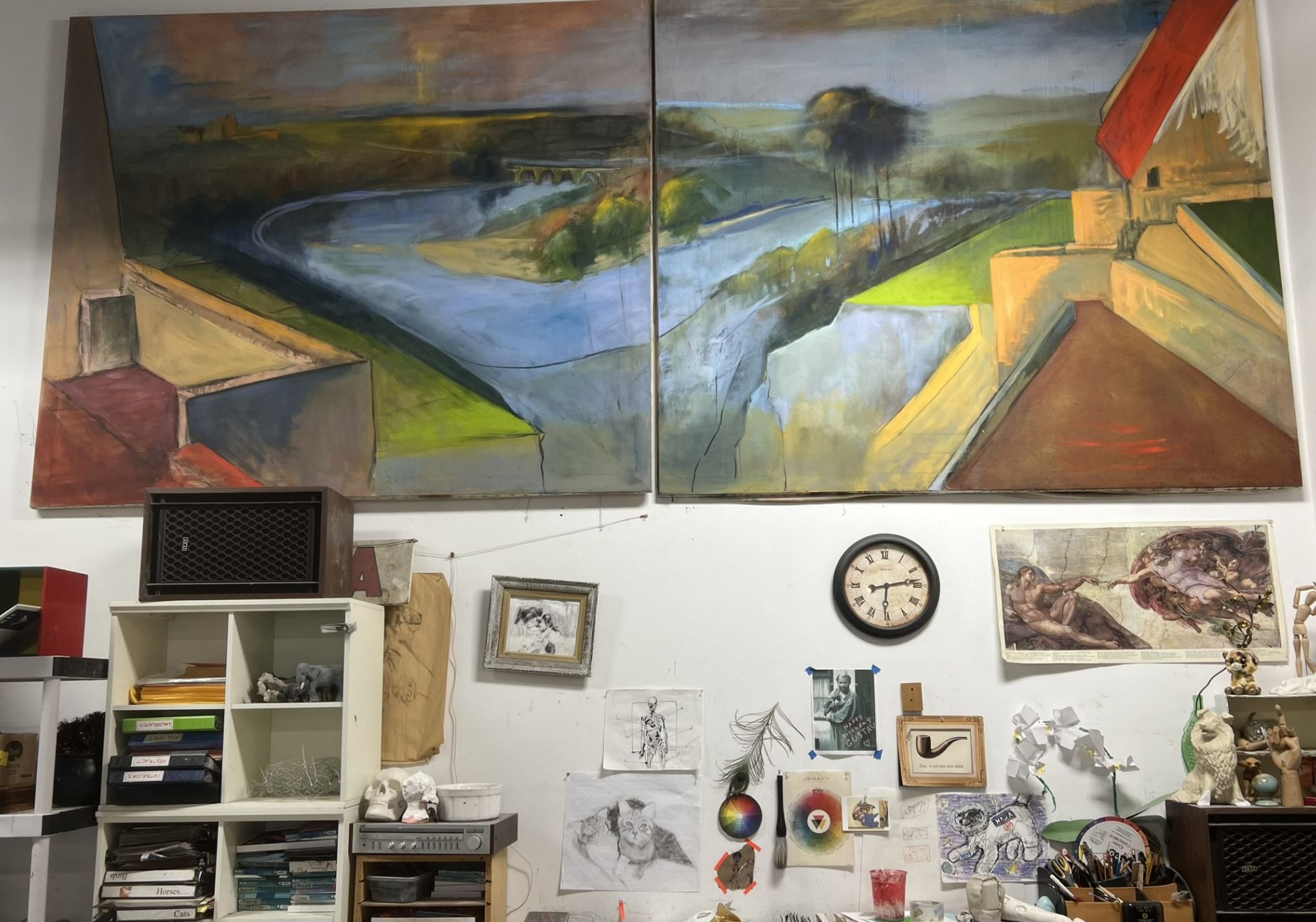 Inside the Huntington Fine Arts studio — 2